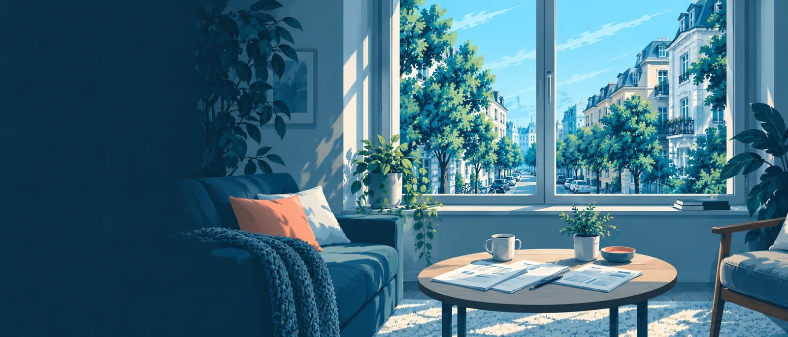 Illustration (KI-generiert): Symbolische Illustration zum Thema „Mietpreisbremse-Rechner nach Stadt“